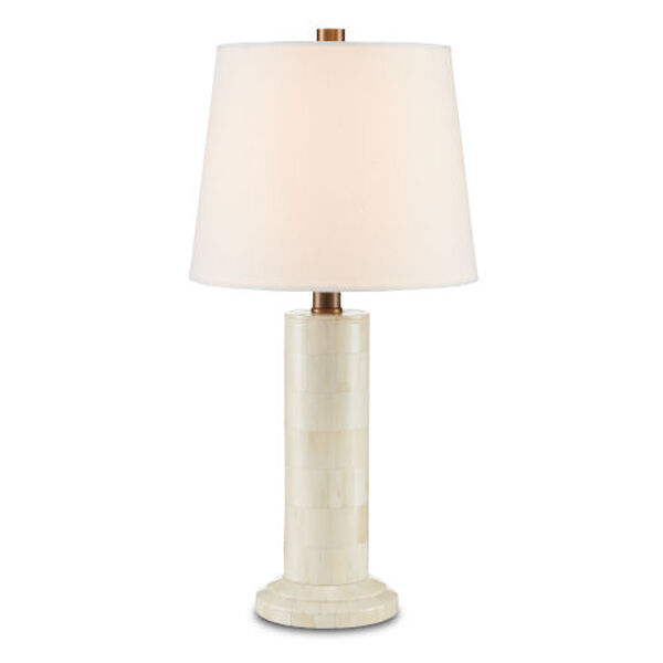 Osso Natural Bone and White One-Light Table Lamp, image 1
