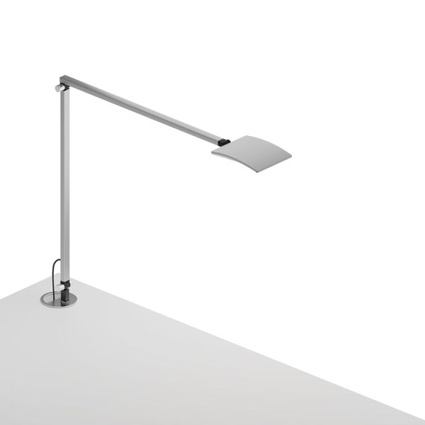 Mosso Silver LED Pro Desk Lamp with Grommet Mount, image 1