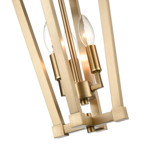 Modern Gold Three-Light Mini Pendant, image 4