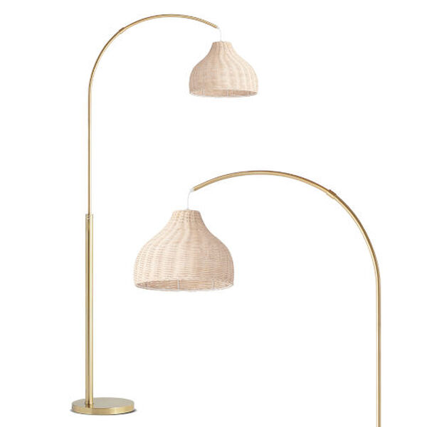 Lark Brass LED Floor Lamp, image 1