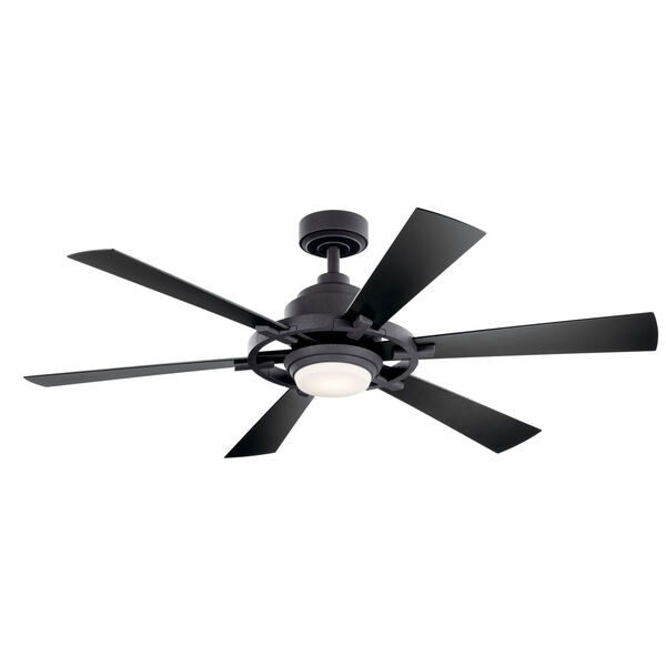 Gentry Lite Distressed Black 52-Inch Integrated LED Ceiling Fan, image 1