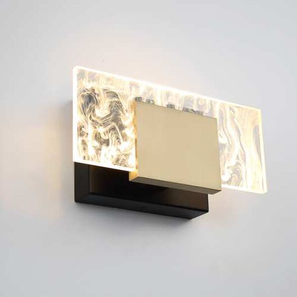 Kasha Black Brass Integrated LED Bath Vanity, image 5