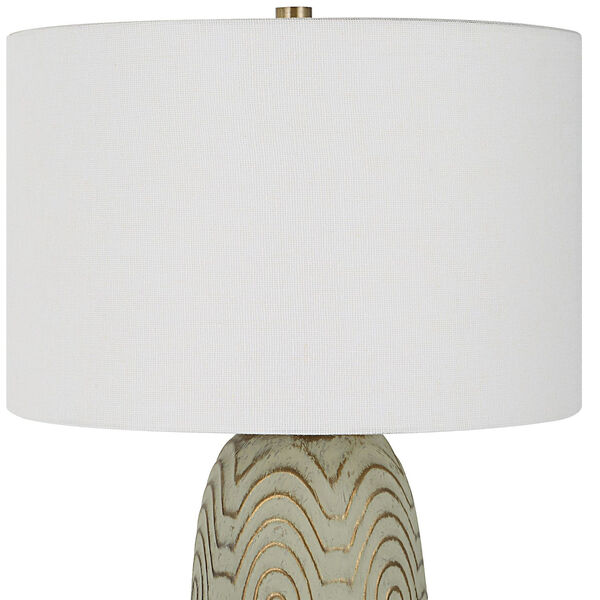 Vestige Sage Green and Aged Gold One-Light Table Lamp, image 3
