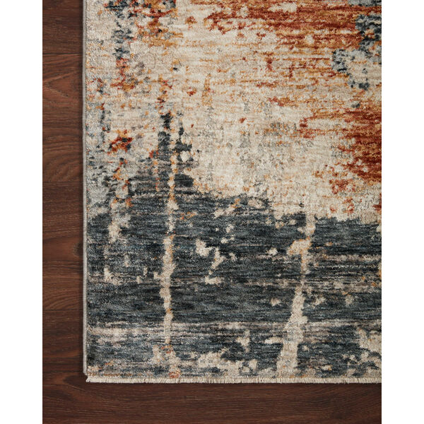 Axel Stone, Blue and Spice 9 Ft. 3 In. x 12 Ft. 10 In. Area Rug, image 4
