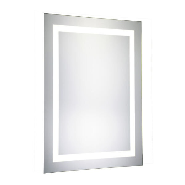 Nova Glossy Frosted White 40-Inch Rectangle LED Mirror 5000K, image 1