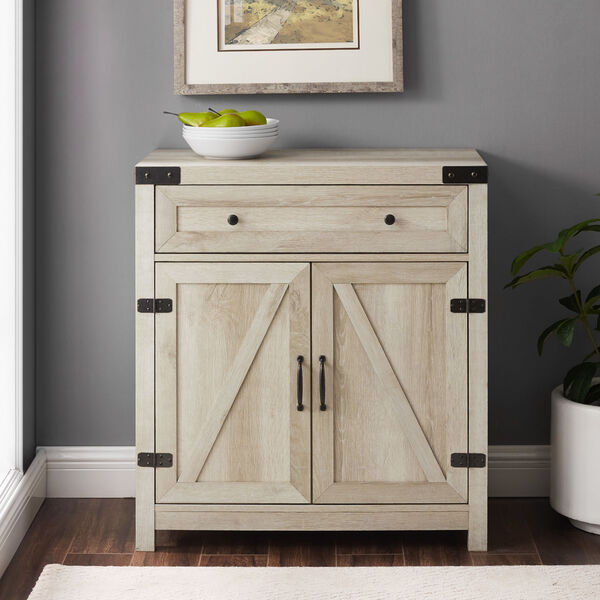 White Oak and Black Accent Cabinet, image 3