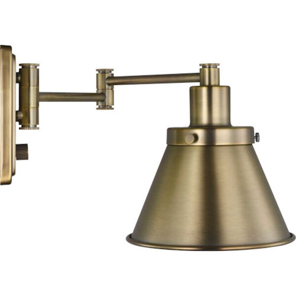 Bryant Vintage Brass One-Light Wall Sconce, image 4