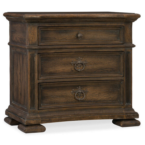 Hill Country Elmendorf Brown Three-Drawer Nightstand, image 1
