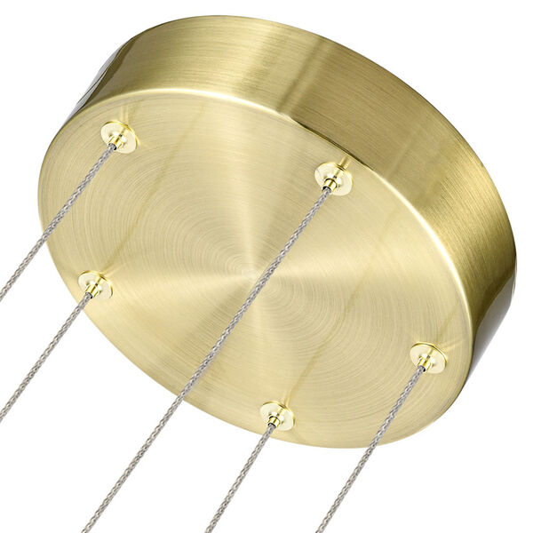 Ravello Polished Brass Integrated LED Chandelier, image 6
