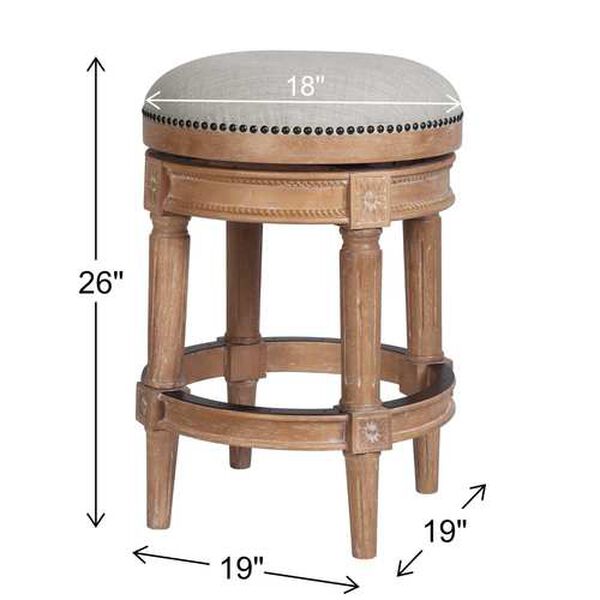 Chapman Weathered Natural 26-Inch Swivel Counter Stool, image 5