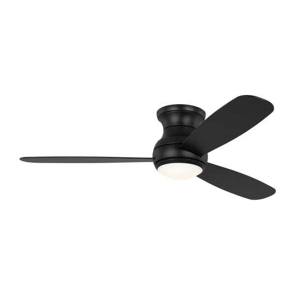 Orbis Midnight Black 52-Inch LED Hugger Ceiling Fan, image 1