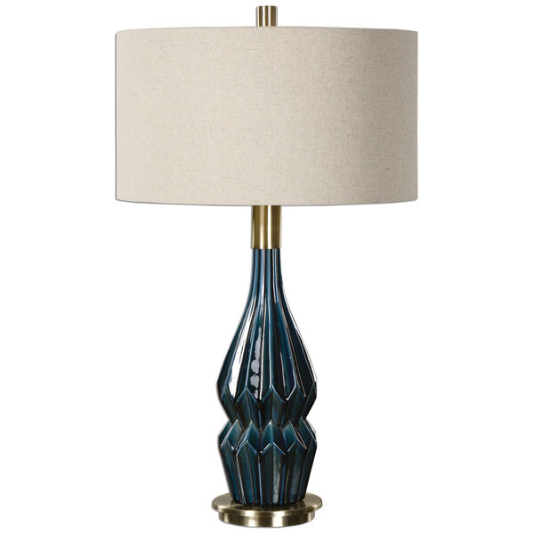 Prussian Blue One-Light Table Lamp, image 1
