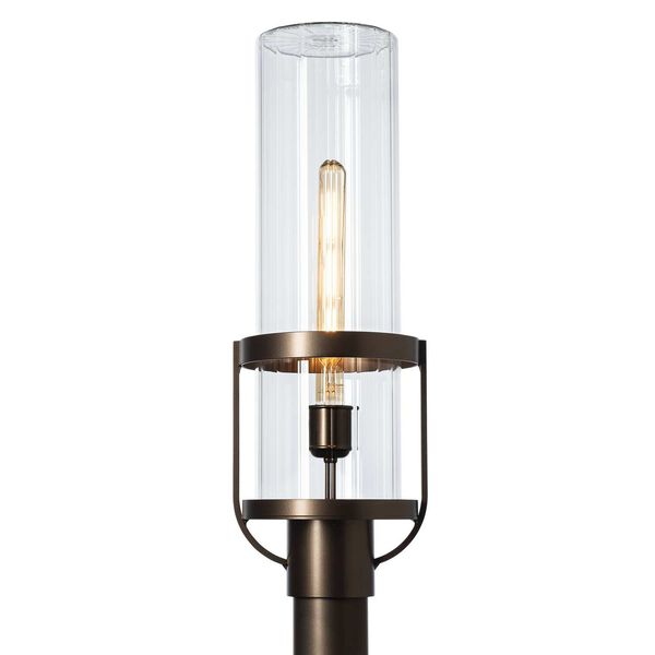 Alcove Coastal Bronze One-Light Outdoor Post Light with Clear Glass, image 1