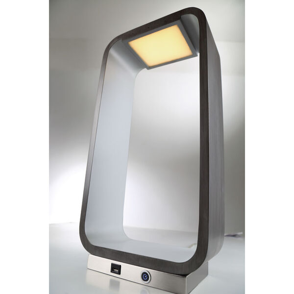 Corra Charcoal Gray LED Table Lamp, image 2