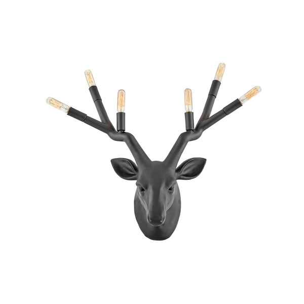 Stag Black Six-Light Plug-In Wall Sconce, image 4