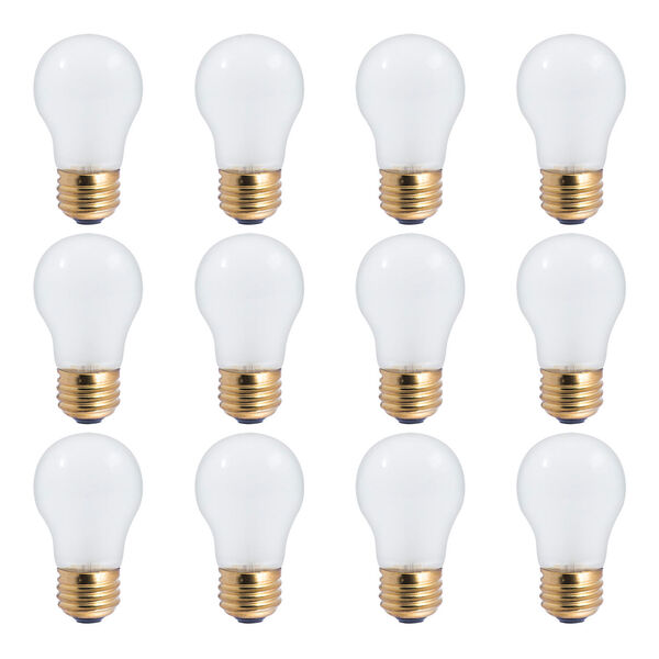 Pack of 12 Frost A19 Medium E26 Dimmable 50W 2700K Incandescent Light Bulb, image 1