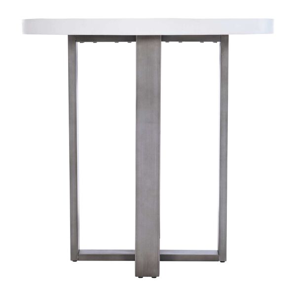 Del Mar White and Gray Outdoor Table, image 3