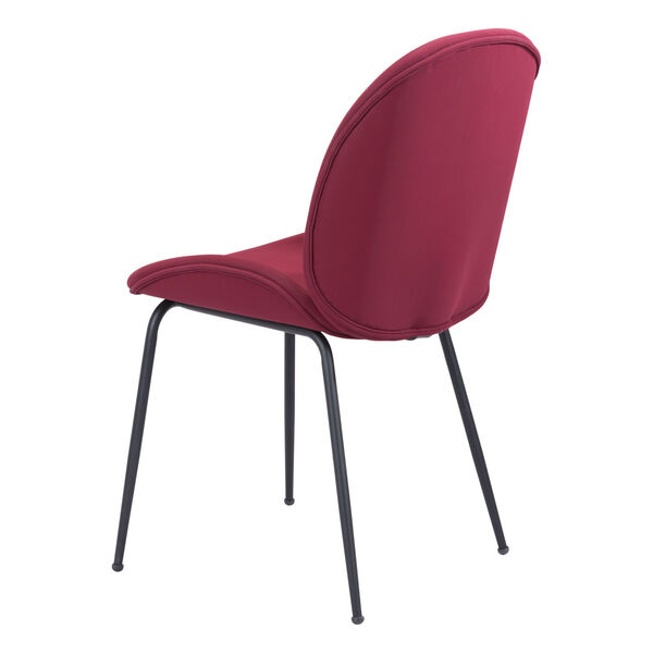 Miles Red and Black Dining Chair, Set of Two, image 6