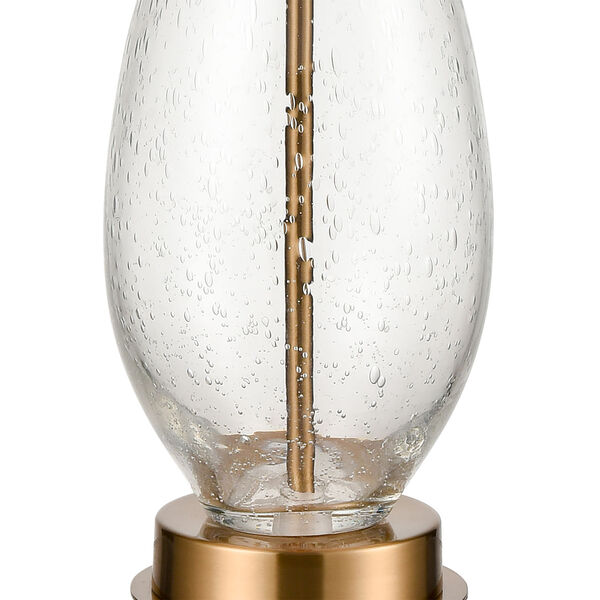 Chepstow Clear Bubble Glass and Cafe Bronze One-Light Table Lamp, image 4