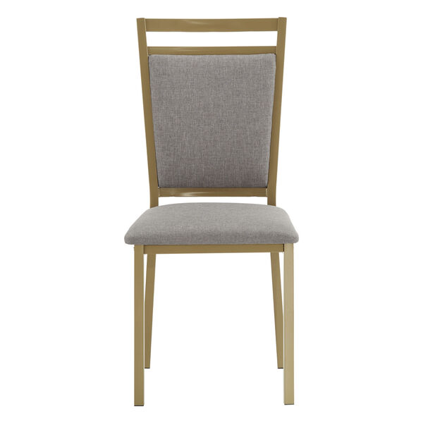 Stacy Gold and Gray 20-Inch Dining Chair, Set of Four, image 2