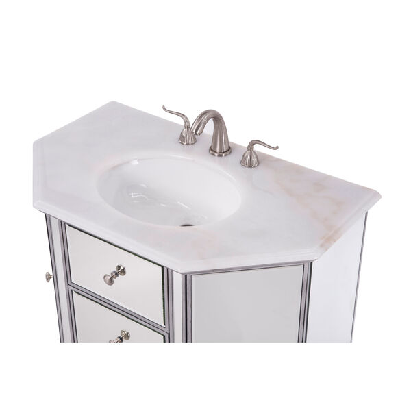 Nouveau Silver 35-Inch Vanity Sink Set, image 6