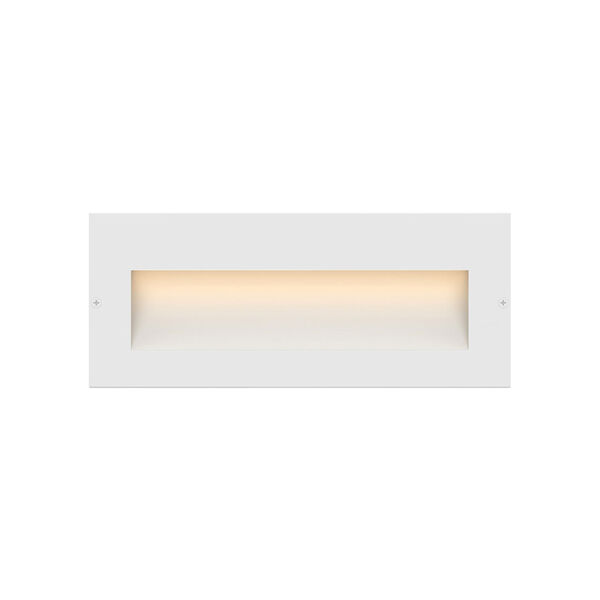Taper Satin White LED Deck Light with Etched Glass, image 2