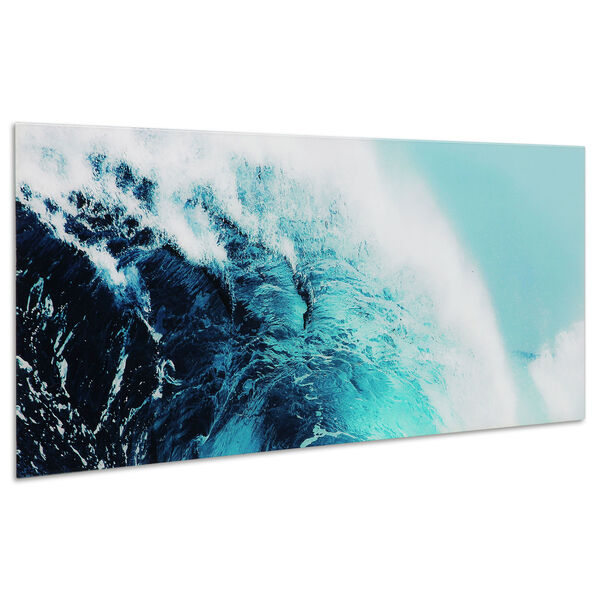 Blue Wave 1 Frameless Free Floating Tempered Glass Graphic Wall Art, image 3