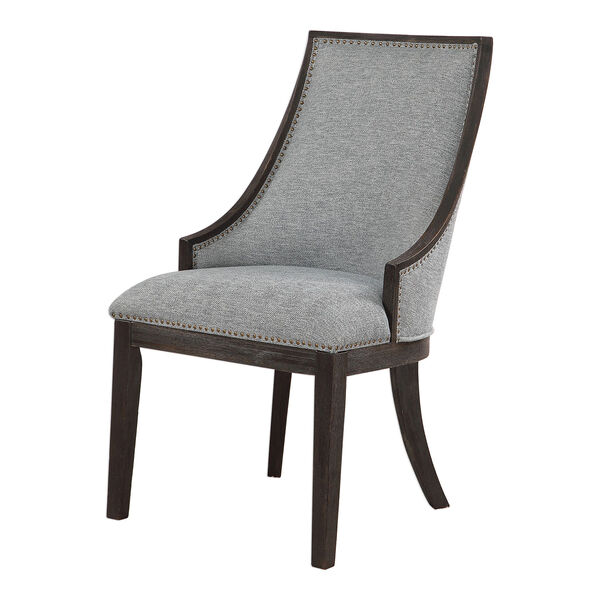 Janis Denim and Ebony Accent Chair, image 1