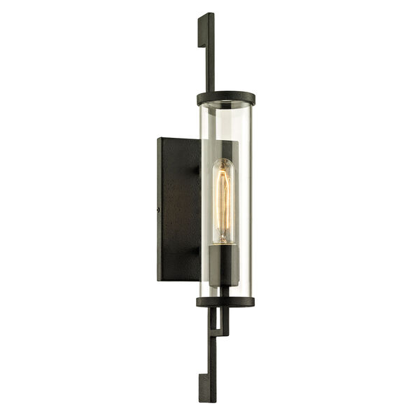 Park Slope Forged Iron Small One-Light Outdoor Wall Sconce with Dark Bronze, image 1