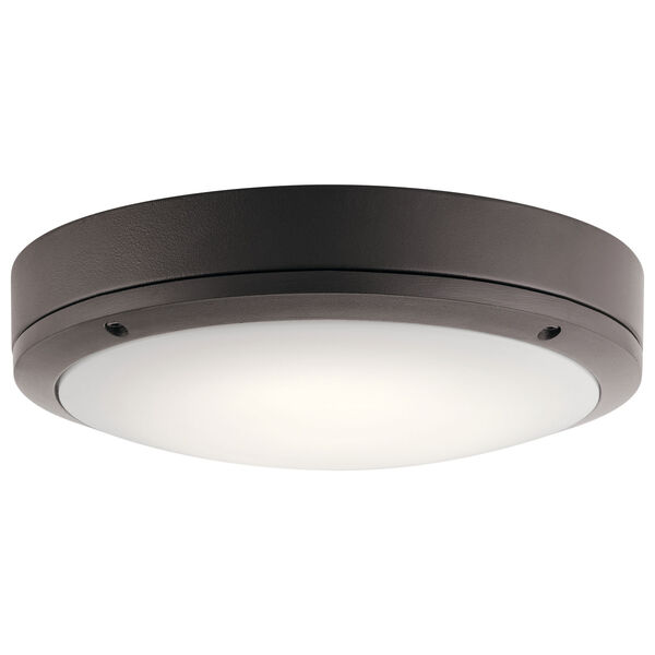 Textured Architectural Bronze 11-Inch Energy Star LED Flush Mount, image 1