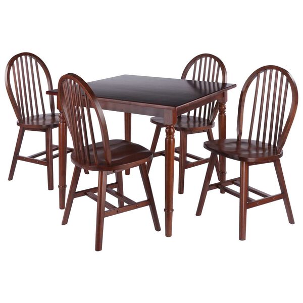 Mornay Walnut Dining Table with Windsor Chairs, image 1