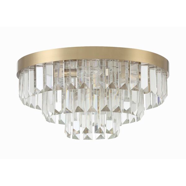 Hayes Aged Brass Eight-Light Ceiling Mount, image 2