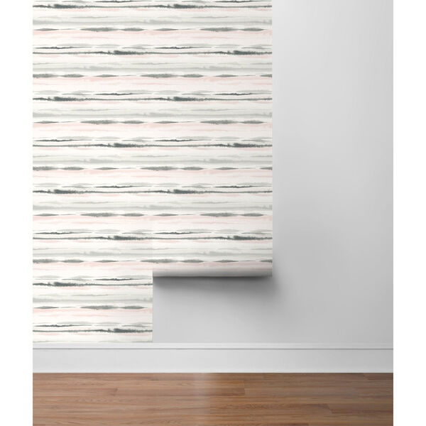 Lillian August Luxe Haven Beige Horizon Stripe Peel and Stick Wallpaper, image 4