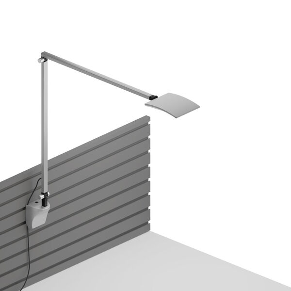Mosso Silver LED Pro Desk Lamp with Slatwall Mount, image 1
