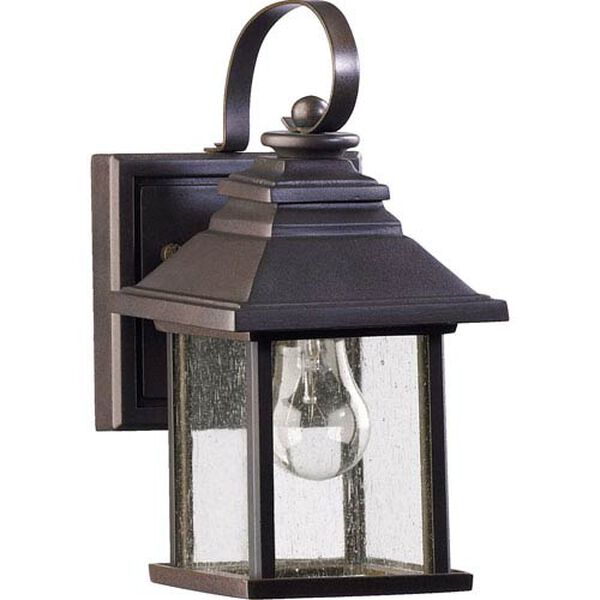Pearson One-Light Oiled Bronze with Antique Gold Outdoor Wall Light, image 1