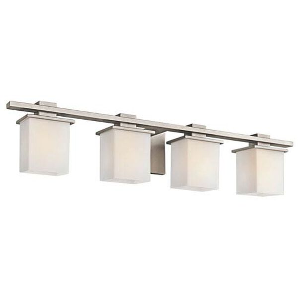 Tully Antique Pewter Four-Light Bath Fixture, image 2