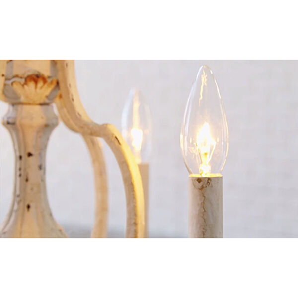 Florence Persian White Four-Light Chandelier, image 3