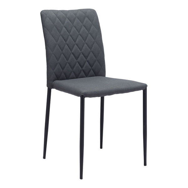 Harve Gray and Black Dining Chair, Set of Two, image 1