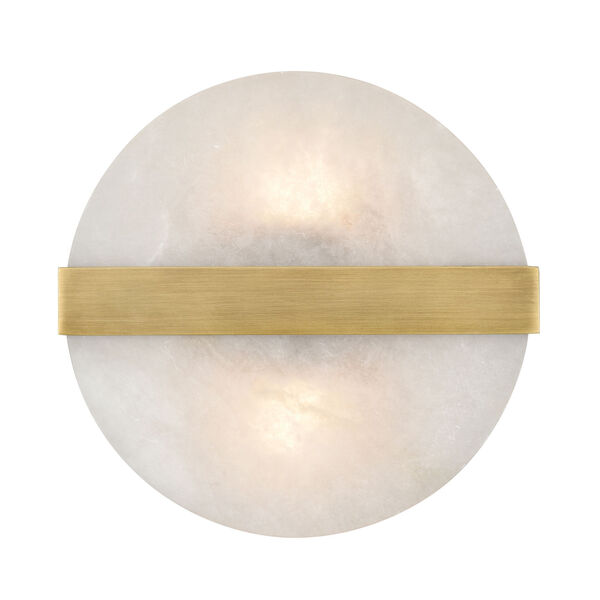 Stonewall White and Gold Two-Light Wall Sconce, image 5