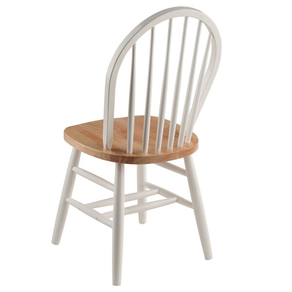 Windsor Natural and White Chair, Set of 2, image 6