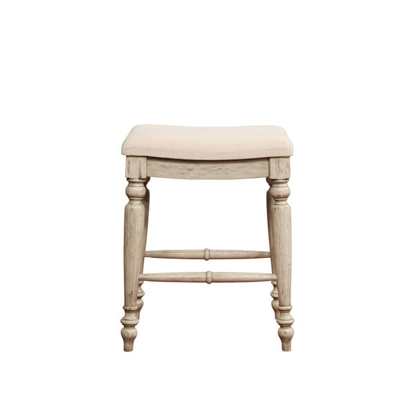 Lincoln White Wash Backless Counter Stool, image 3