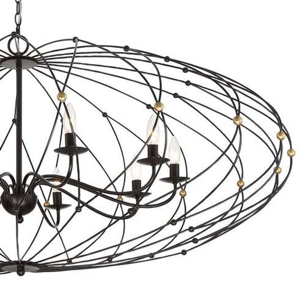Zucca English Bronze and Antique Gold 10-Light Chandelier, image 4