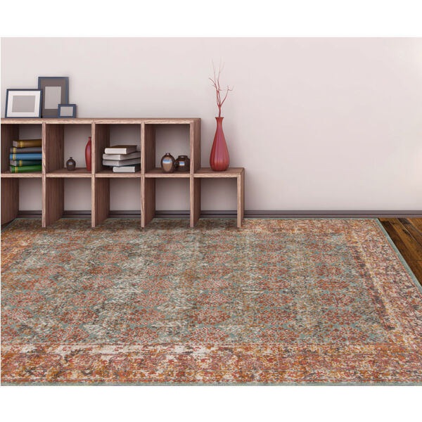 Eternal Sea Blue Rectangle 9 Ft. 10 In. x 13 Ft. 10 In. Rug, image 2