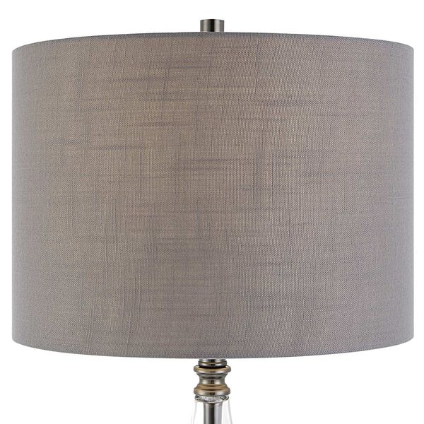 Loring Cone Glass Antique Nickel One-Light Table Lamp, image 6