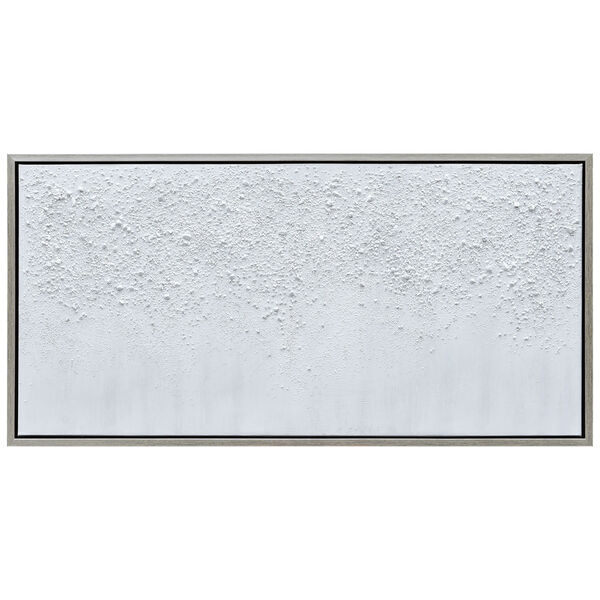White Snow B Textured Framed Hand Painted Wall Art, image 2