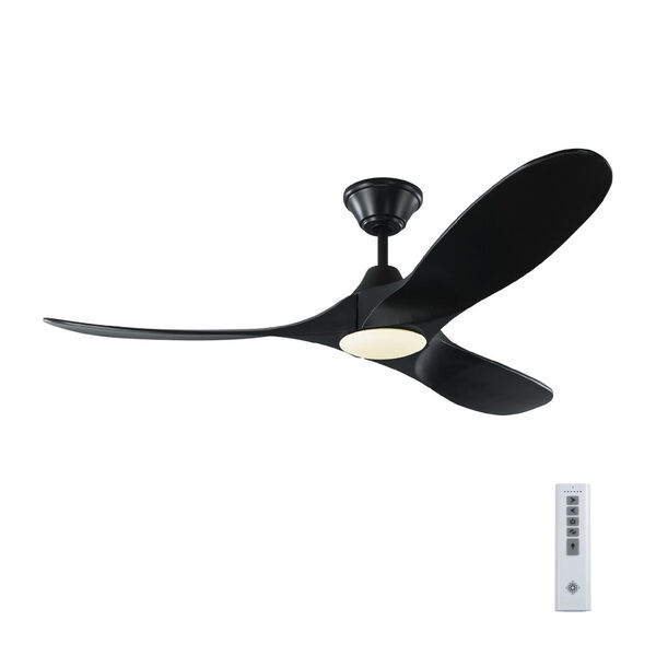 Maverick Black on Black 52-Inch LED Ceiling Fan, image 4
