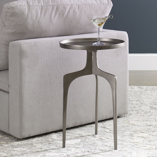 Kenna Nickel Accent Table, image 1