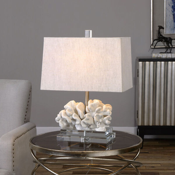 Coral Ivory Sculpture Table Lamp, image 2
