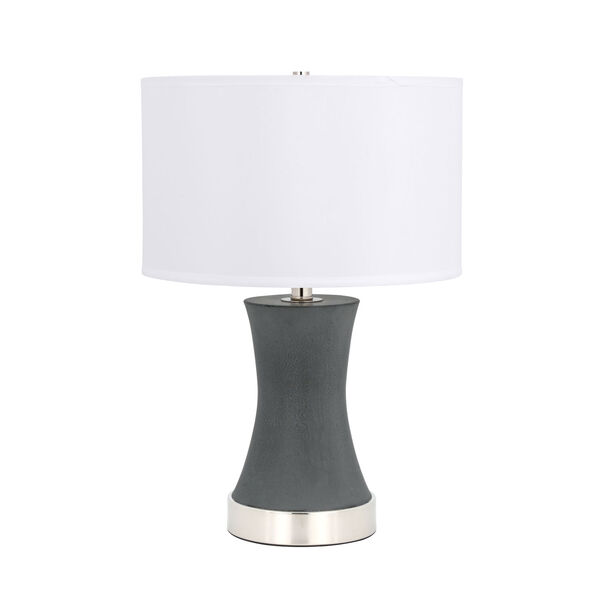 Knox Polished Nickel and Grey One-Light Table Lamp, image 3