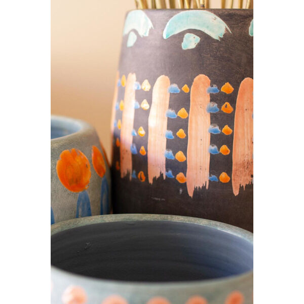 Multicolor Colorful Ceramic Vases, Set of Three, image 3